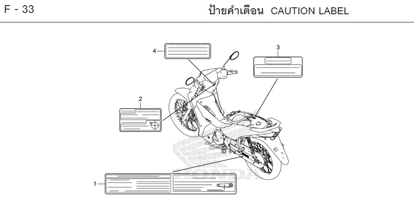F-33 CAUTION LABEL