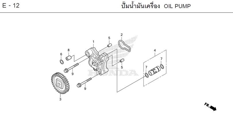 E-12 OIL PUMP