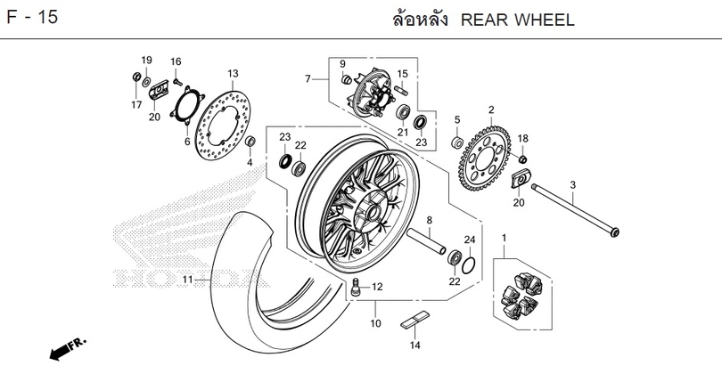 F-15 REAR WHEEL