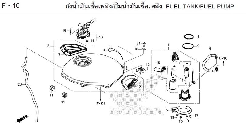 F-16 FUEL TANK/FUEL PUMP
