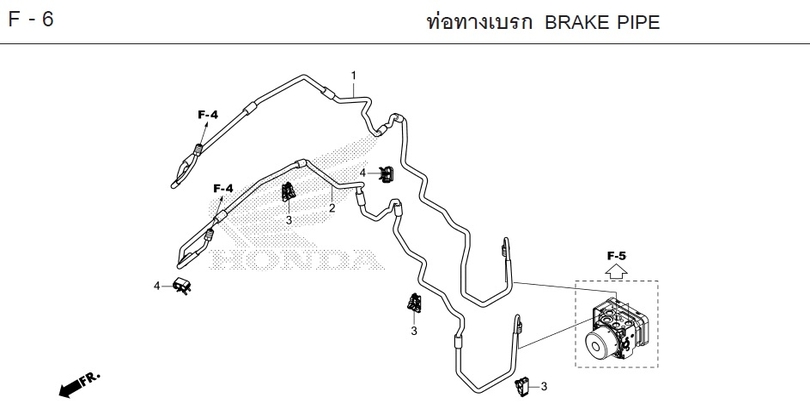 F-6 BRAKE PIPE