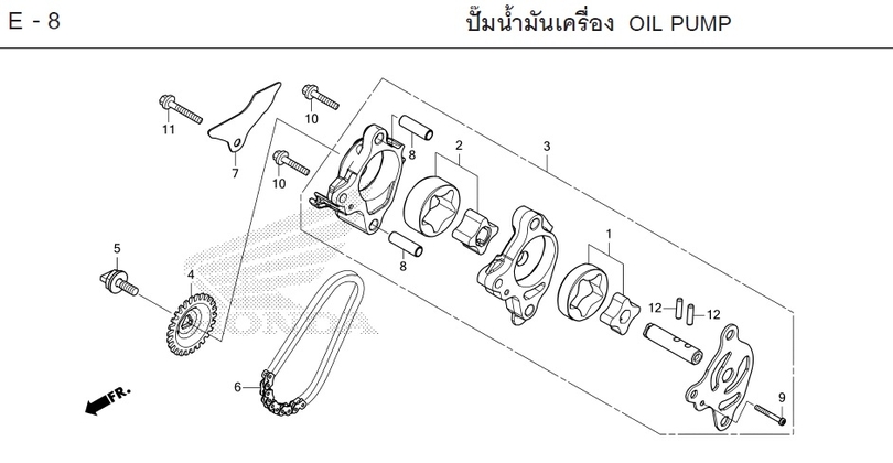 E-8 OIL PUMP