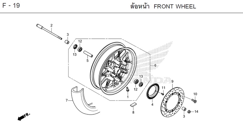 F-19 FRONT WHEEL