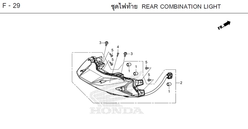 F-29 REAR COMBINATION LIGHT