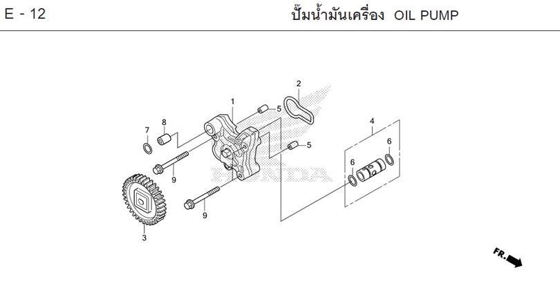 E-12 OIL PUMP