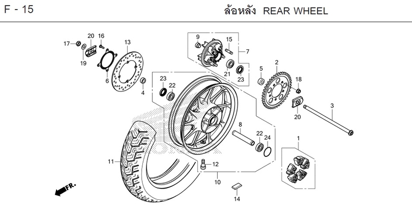 F-15 REAR WHEEL