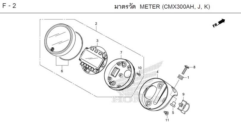 F-2 METER (CMX300AH, J, K)