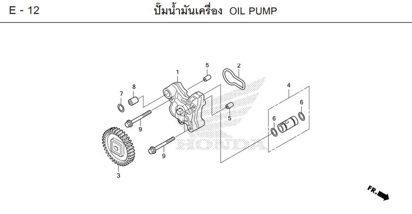 E-12 OIL PUMP