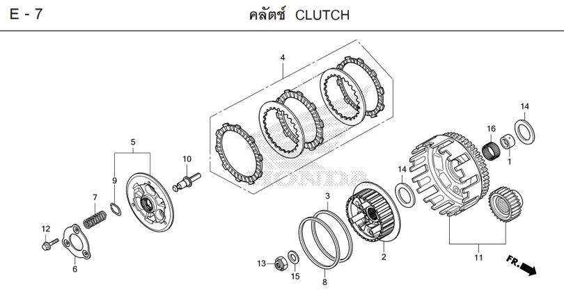 E-7 CLUTCH