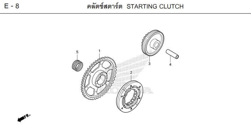 E-8 STARTING CLUTCH