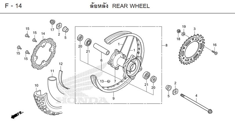 F-14 REAR WHEEL