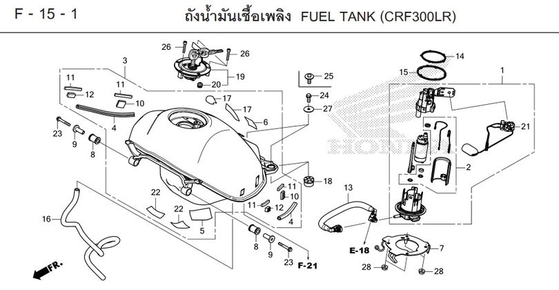 F-15-1 15-1 FUEL TANK (CRF300LR)