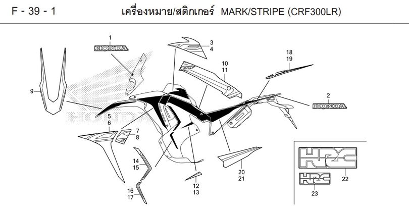F-39-1 39-1 MARK/STRIPE (CRF300LR)