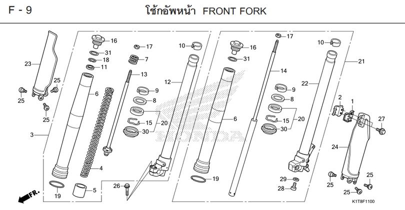 F-9 FRONT FORK