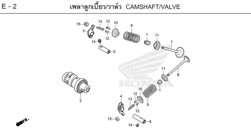 E-2 CAMSHAFT/VALVE