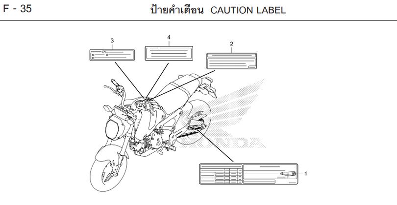 F-35 CAUTION LABEL