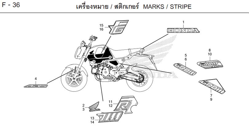 F-36 MARKS / STRIPE