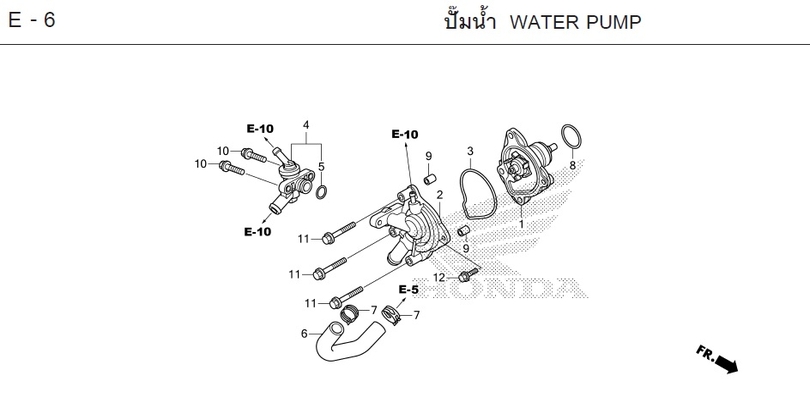 E-6 WATER PUMP
