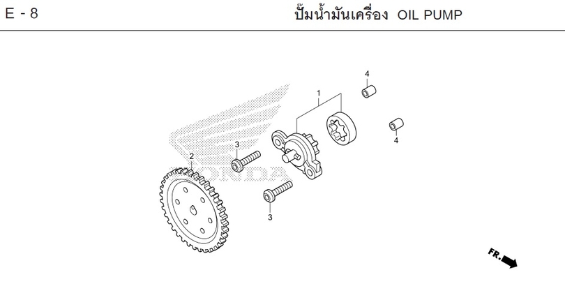 E-8 OIL PUMP