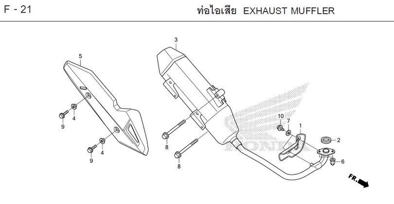 F-21 EXHAUST MUFFLER