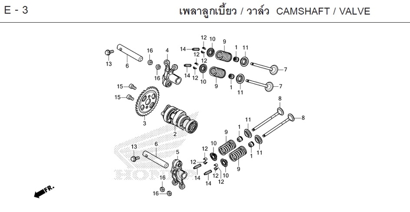 E-3 / CAMSHAFT / VALVE