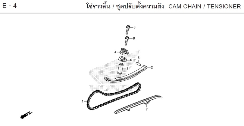 E-4 / CAM CHAIN / TENSIONER