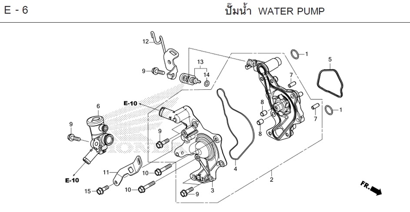 E-6 WATER PUMP