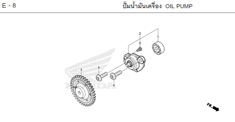 E-8 OIL PUMP