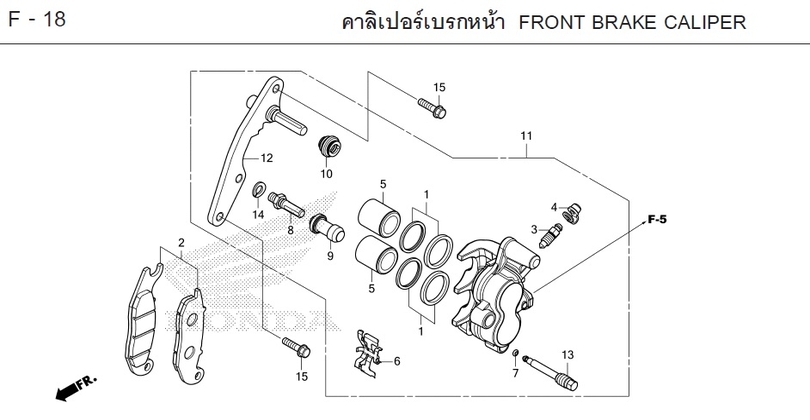 F-18 FRONT BRAKE CALIPER