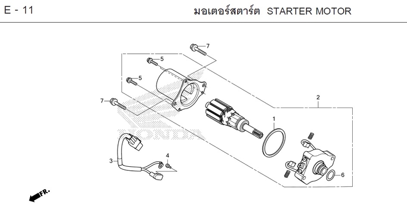 E-11 STARTER MOTOR