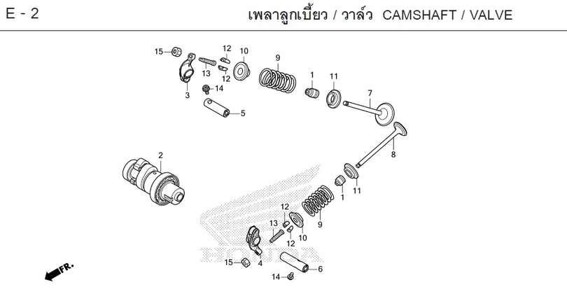 E-2 / CAMSHAFT / VALVE