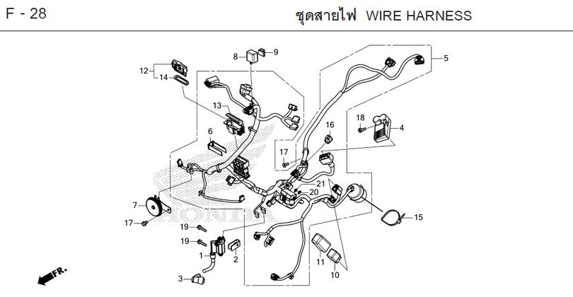 F-28 WIRE HARNESS