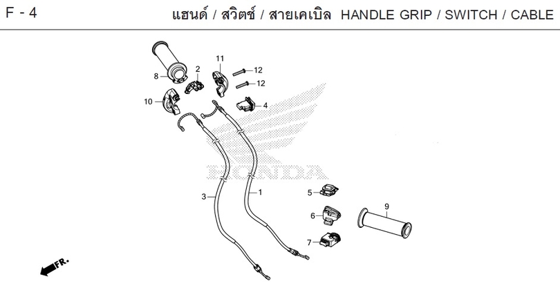 F-4 / / HANDLE GRIP / SWITCH / CABLE