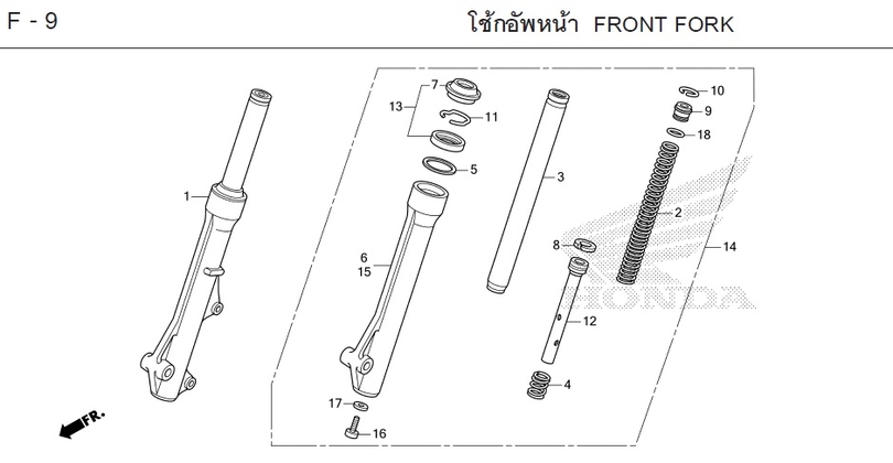 F-9 FRONT FORK
