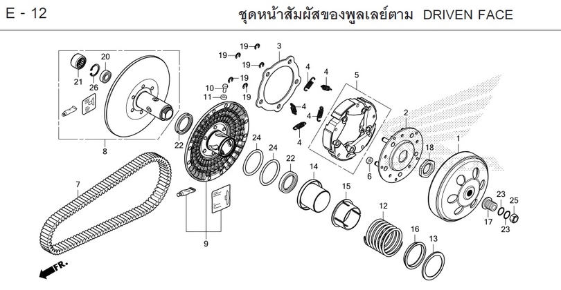 E-12 DRIVEN FACE