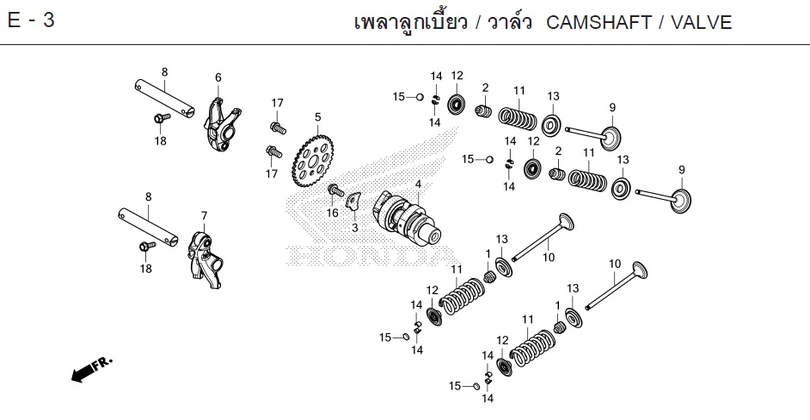E-3 / CAMSHAFT / VALVE