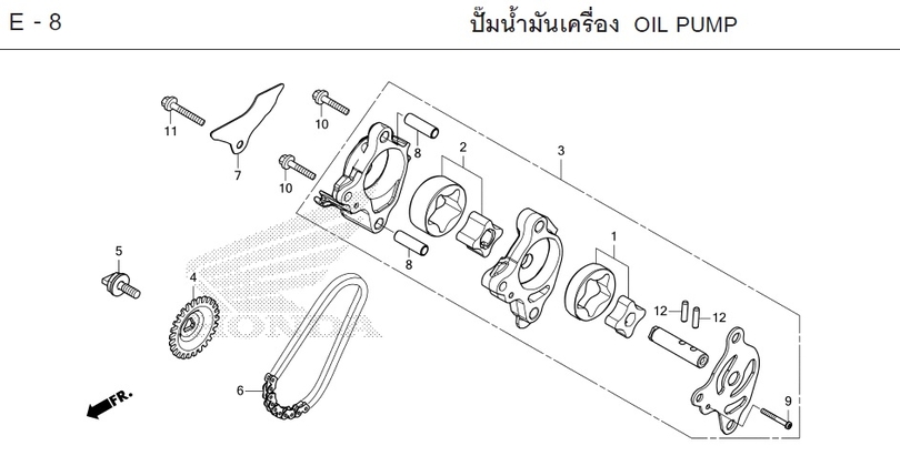 E-8 OIL PUMP