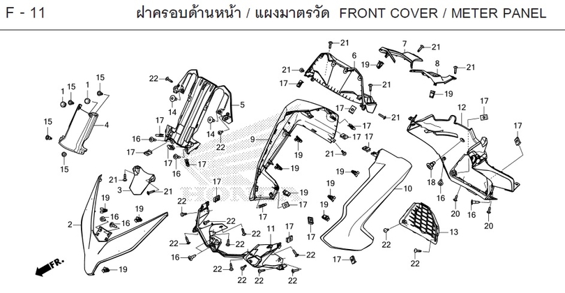 F-11 / FRONT COVER / METER PANEL