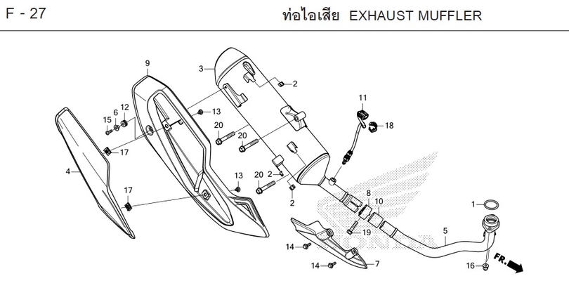 F-27 EXHAUST MUFFLER