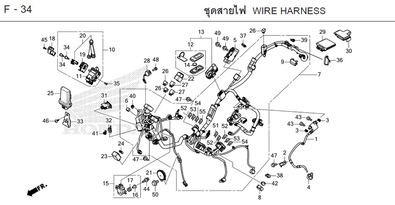 F-34 WIRE HARNESS