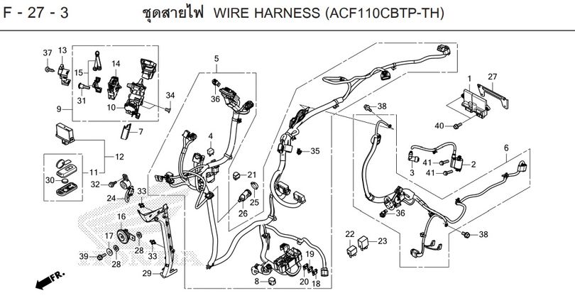 F-27-3 27-3 WIRE HARNESS (ACFIIOCBTP-TH)