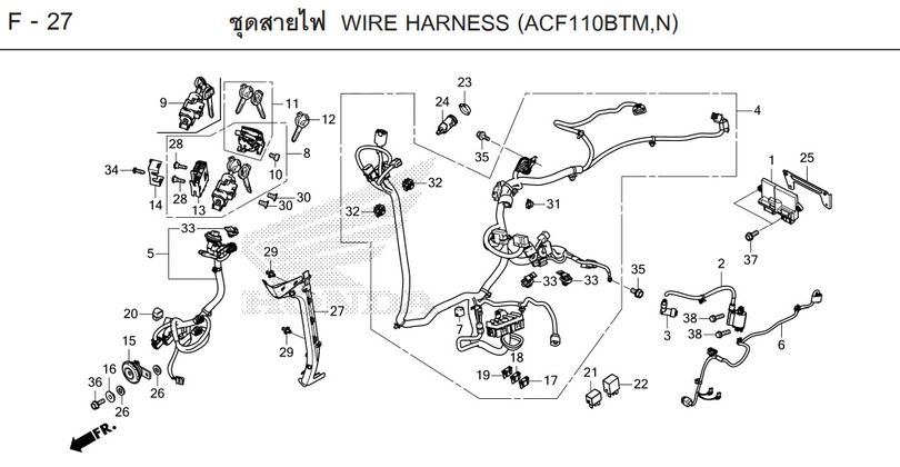 F-27 WIRE HARNESS (ACFIIOBTM,N)