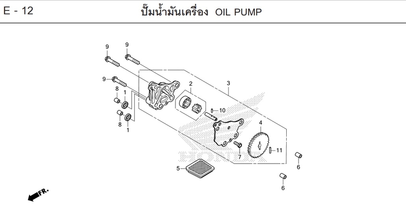 E-12 OIL PUMP
