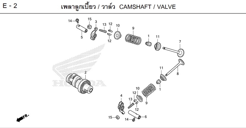 E-2 / CAMSHAFT / VALVE