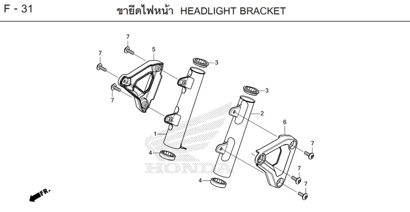 F-31 HEADLIGHT BRACKET