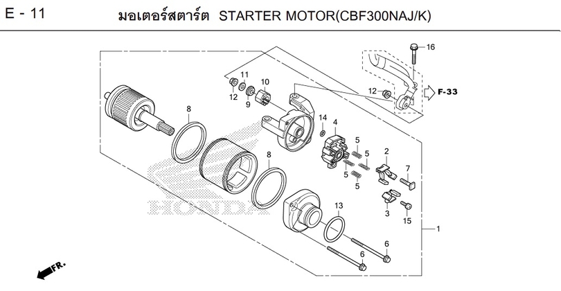 E-11 STARTER MOTOR(CBF300NAJ/K)