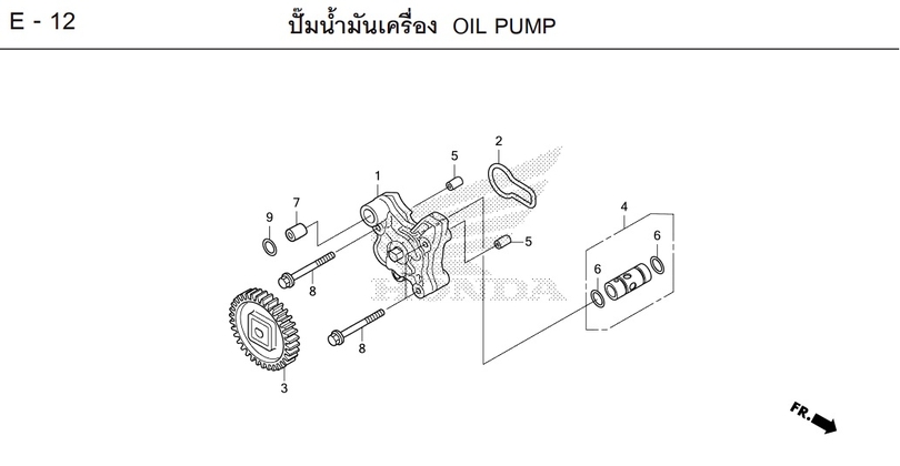 E-12 OIL PUMP