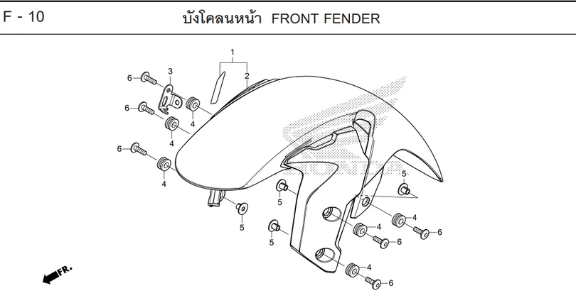F-10 FRONT FENDER