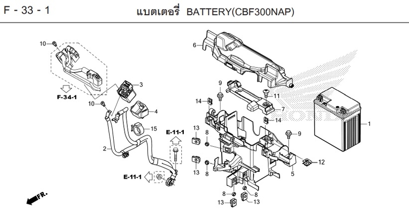 F-33-1 33-1 BATTERY(CBF300NAP)