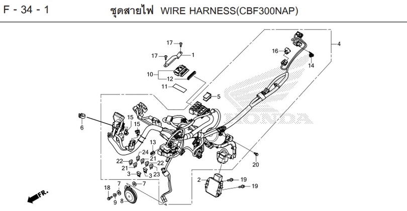 F-34-1 WIRE HARNESS(CBF300NAP)